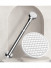 Steel Extendable Shower Curtain Pole For Heavy Curtain Cathedral(Color: Nickel silver)
