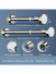 Steel Extendable Shower Curtain Pole For Heavy Curtain Cathedral