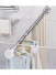 Adjustable Shower Curtain Pole Silver For Wet Room Cathedral