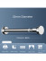 Adjustable Shower Curtain Pole Silver For Wet Room Cathedral(Color: Nickel silver)