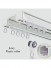 CHR36 Ceiling Mounted  Super Thick Aluminum Alloy Double Curtain Tracks 