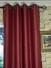 QY2123AD Lachlan Embossed Plain Dyed Eyelet Curtains (Color: Rumba Red)