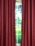 QY2123AA Lachlan Embossed Plain Dyed Versatile Pleat Curtains (Color: Rumba Red)