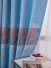 QY24H03C Murrumbidgee Pretty Jacquard Trees Blue Grey Pink Chenille Custom Made Curtains(Color: Light blue)