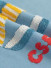 QY24H06GS Murrumbidgee High Quality Children Chenille Embroidered Blue Sailboats Fabric Samples