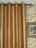QY3241GD Cooper Creek Embossed Striped Eyelet Curtains (Color: Incense)