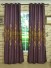 Baltic Embroidered Dark Byzantium Purple Banner Curtains