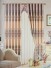 Angel Double-side Printed Pattern Damask Custom Made Curtains (Color: Pale Taupe)