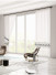 QY7121SF Gingera Line Shadow Embroidered Custom Made Sheer Curtains