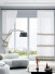 QY7121SP Gingera Horizontal Stripes Embroidered Custom Made Sheer Curtains