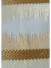 QY7121SRC Gingera Embroidered Double Pinch Pleat Ready Made Sheer Curtains(Color: Beige brown)