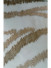 QY7121STC Gingera Waves Embroidered Double Pinch Pleat Ready Made Sheer Curtains(Color: Brown)