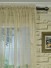 QY7151SB Laura Striped Custom Made Sheer Curtains with Gold Line (Heading: Rod Pocket)