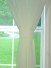 QY7151SME Laura Rough Solid Rod Pocket Sheer Curtains Fabric Tieback