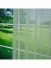 QY7151SOG Laura Small Plaid Polyester Concealed Tab Top Sheer Curtains Fabric Details
