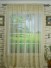 QY7151SOE Laura Small Plaid Polyester Rod Pocket Sheer Curtains