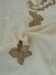 Gingera Flowers Embroidered Versatile Pleat Sheer Curtains Panels Ready Made (Color: Beaver)