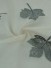 Gingera Maple Leaves Embroidered Eyelet Sheer Curtains Panels White Ready Made (Color: Cadet Grey)