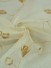 Gingera Floral Embroidered Sheer Fabric Samples (Color: Beige)