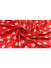 Wallaga 8124A Fashion Daisy Pattern Satin Custom Made Curtains(Color: Bright red)