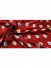 Wallaga 8124A Fashion Daisy Pattern Satin Custom Made Curtains(Color: Red)