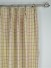 Hudson Yarn Dyed Small Plaid Blackout Double Pinch Pleat Curtains Heading Style