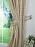 Hudson Yarn Dyed Small Plaid Blackout Double Pinch Pleat Curtains Decorative Tiebacks