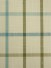 Hudson Yarn Dyed Small Plaid Blackout Double Pinch Pleat Curtains (Color: Capri)