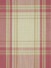 Hudson Yarn Dyed Big Plaid Blackout Double Pinch Pleat Curtains (Color: Charm pink)