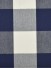 Moonbay Checks Double Pinch Pleat Cotton Curtains (Color: Duke blue)
