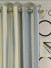 Moonbay Stripe Eyelet Cotton Curtains Heading Style