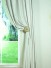 Swan Beige and Yellow Solid Pencil Pleat Ready Made Curtains Hold Backs