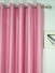 Swan Pink and Red Solid Eyelet Ready Made Curtains Heading Style
