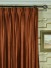 Swan Brown Color Solid Custom Made Curtains (Heading: Double Pinch Pleat)