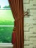 Swan Brown Solid Double Pinch Pleat Ready Made Curtains Holdbacks