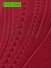 Swan Geometric Embossed Waves Versatile Pleat Ready Made Curtains Fabric Detail in Barn Red