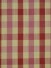 Paroo Cotton Blend Small Check Versatile Pleat Curtain (Color: Cardinal)
