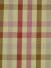 Paroo Cotton Blend Middle Check Double Pinch Pleat Curtain (Color: Cardinal)