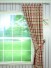 Paroo Cotton Blend Middle Check Tab Top Curtain