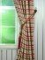 Paroo Cotton Blend Middle Check Tab Top Curtain Tassel Tieback