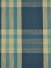 Paroo Cotton Blend Large Plaid Double Pinch Pleat Curtain (Color: Bondi blue)
