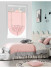 QYBHF743 High Quality Chenille Pink Custom Made Roman Blinds For Home Decoration(Color: F743a with fan shaped bottom)