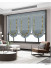 QYBHF748 High Quality Chenille Grey Custom Made Roman Blinds For Home Decoration(Color: F748b with fan shaped bottom)