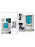 QYBHF749 High Quality Chenille Blue Custom Made Roman Blinds For Home Decoration