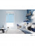 QYBHF752 High Quality Chenille Sky Blue Custom Made Roman Blinds For Home Decoration(Color: F752a with flat bottom)