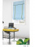 QYBHF752 High Quality Chenille Sky Blue Custom Made Roman Blinds For Home Decoration(Color: F752b with flat bottom)