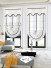 QYBHM1112 High Quality Blockout Custom Made White Stripe Roman Blinds For Home Decoration(Color: White)