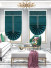 QYBHM1126 High Quality Blockout Custom Made Dark Blue Roman Blinds For Home Decoration(Color: Dark blue)