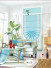 QYBHM1135 High Quality Blockout Custom Made Blue Roman Blinds For Home Decoration(Color: Blue)