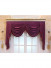 Hebe Floral Damask Waterfall and Swag Valance and Sheers Custom Made Velvet Curtains Pair